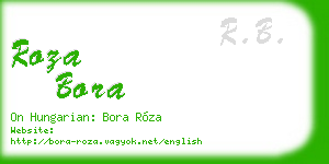 roza bora business card